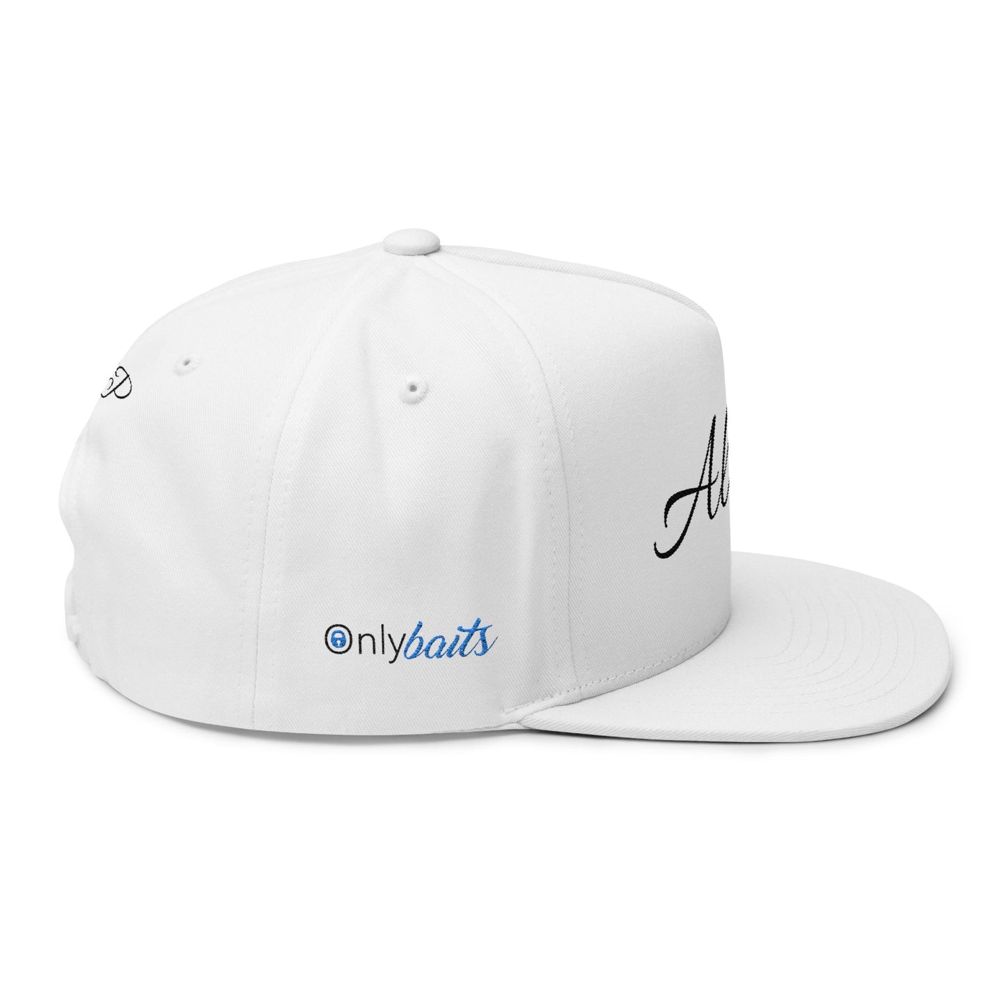 All In Embroidered Flat Bill Cap