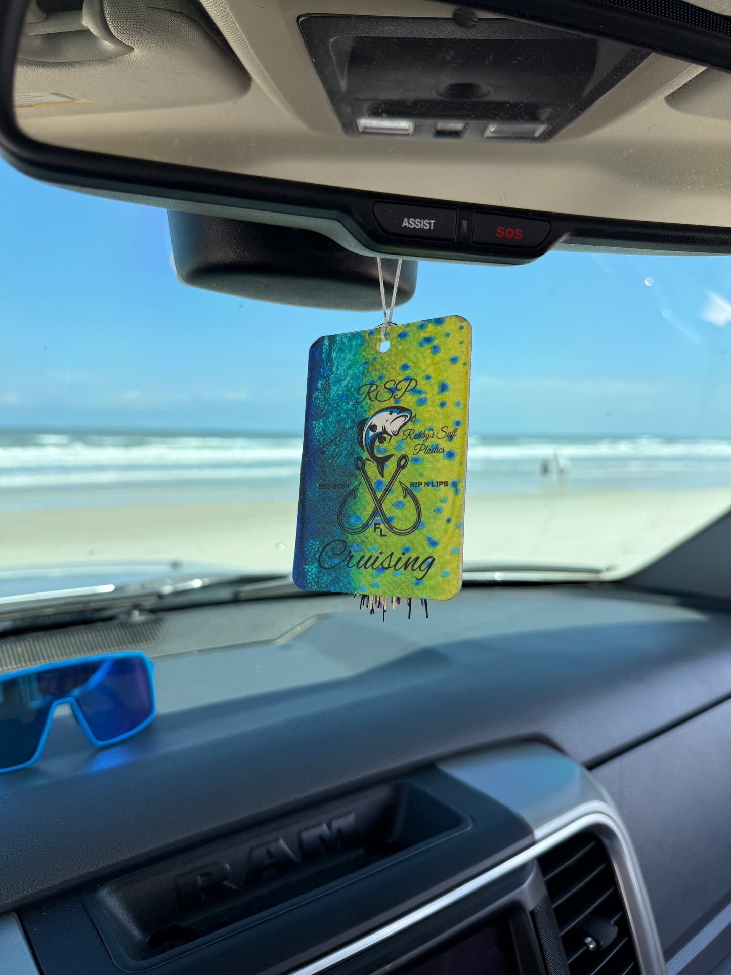 RSP Cruising Car Air Freshener — Ocean Breeze Scented Ornament