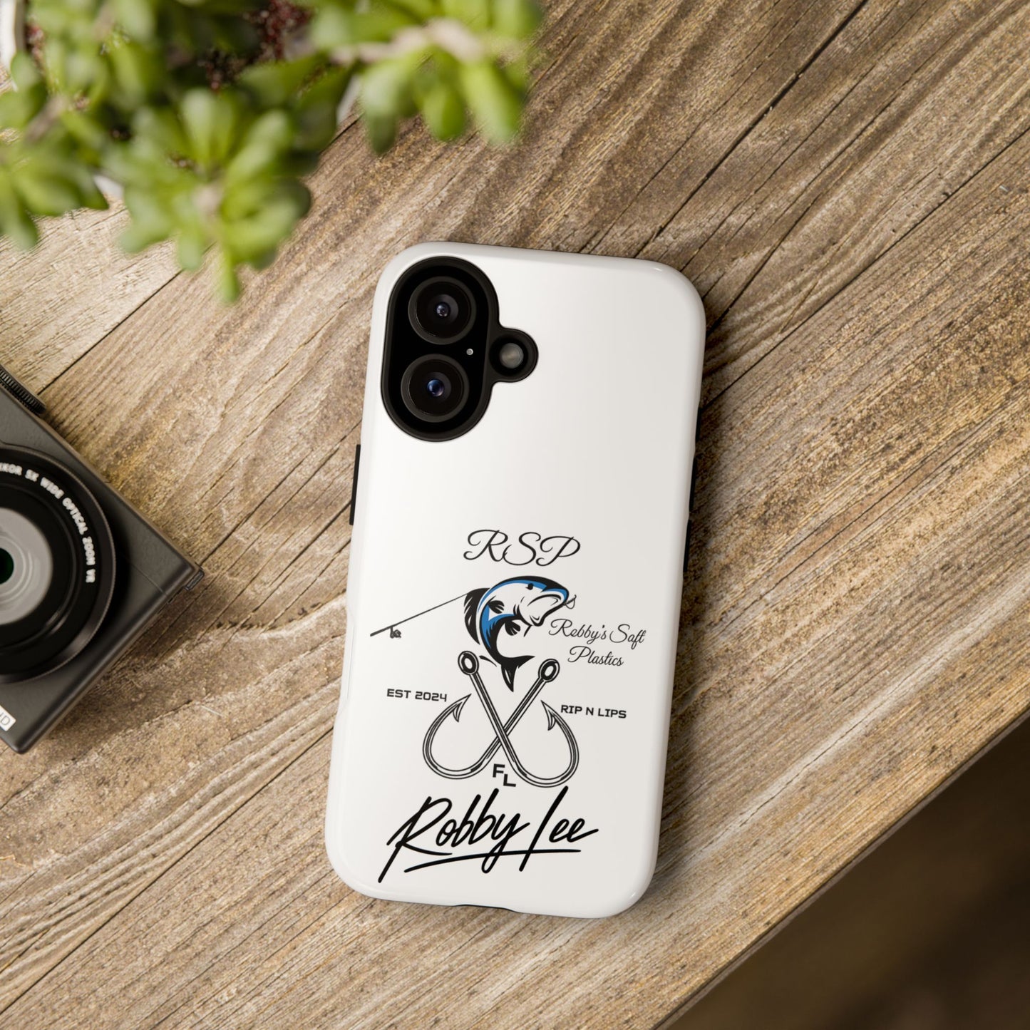 Fishing Logo Phone Case — “Robby Lee” Tough Cases Protective iPhone Cover