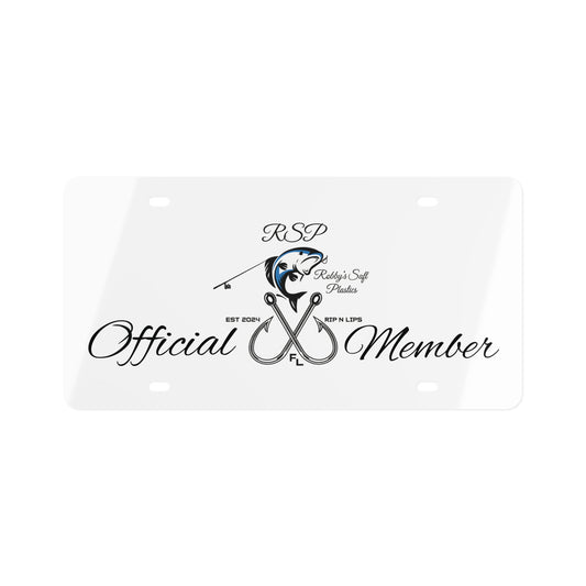 RSP Official Member License Plate