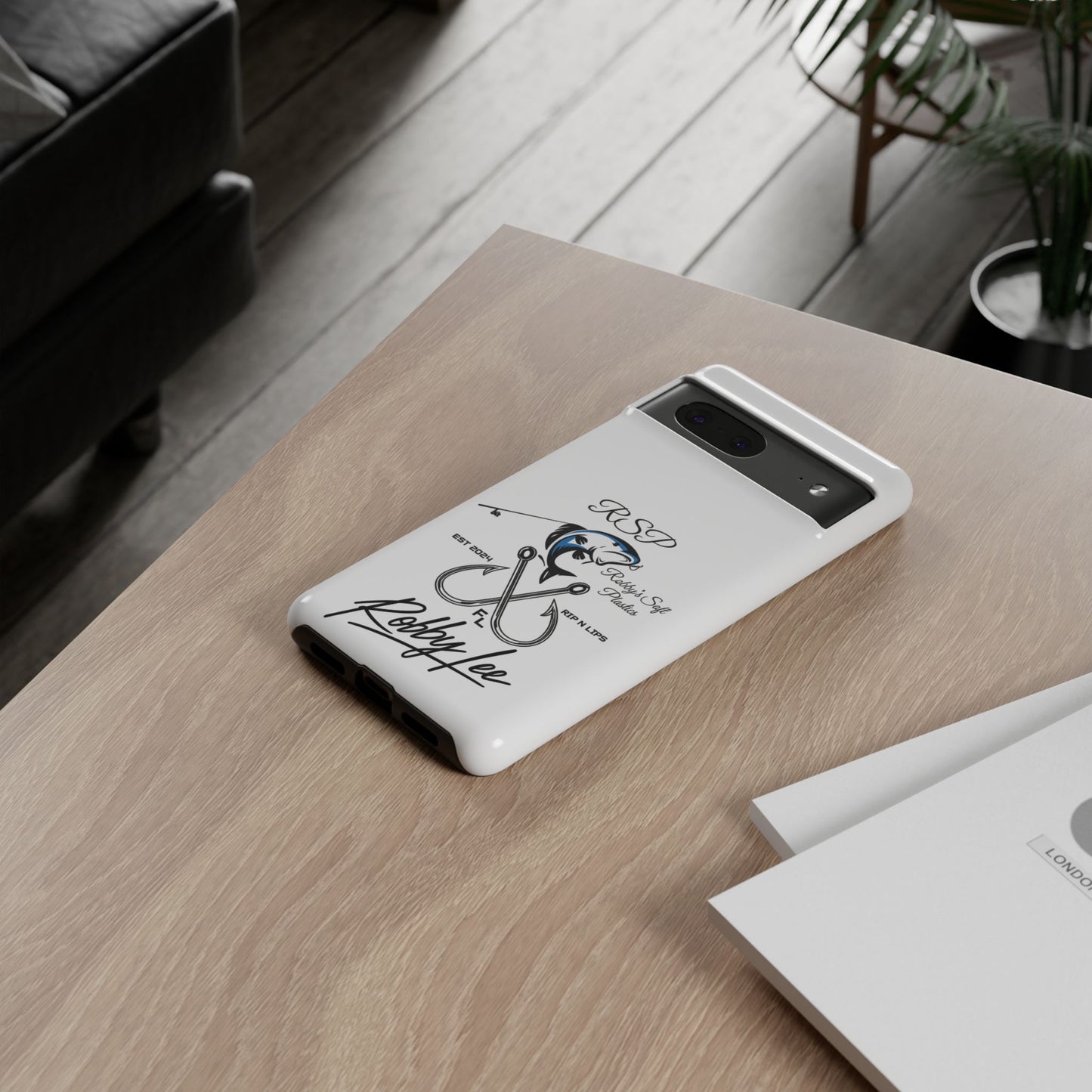 Fishing Logo Phone Case — “Robby Lee” Tough Cases Protective iPhone Cover