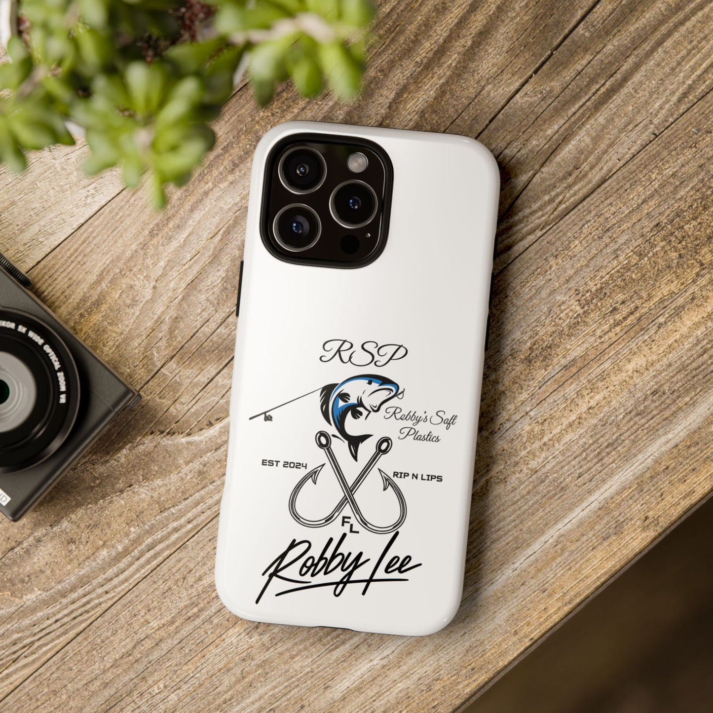 Fishing Logo Phone Case — “Robby Lee” Tough Cases Protective iPhone Cover
