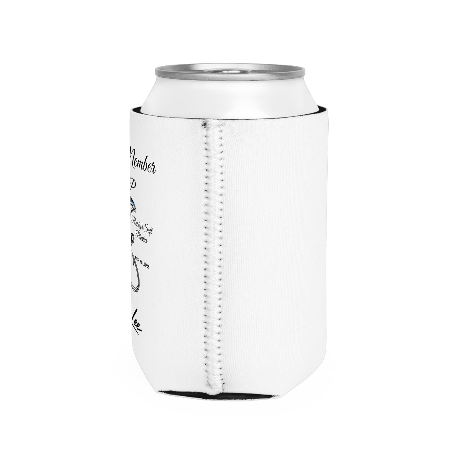 Fishing Club Can Cooler Sleeve — "Official Member RSP" with Robby Lee Signature