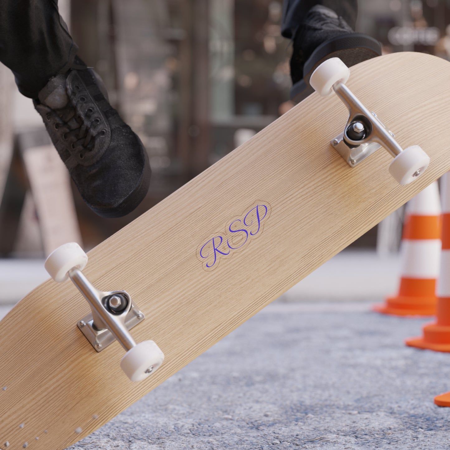 RSP Script Monogram Die-Cut Sticker — Transparent Outdoor Vinyl