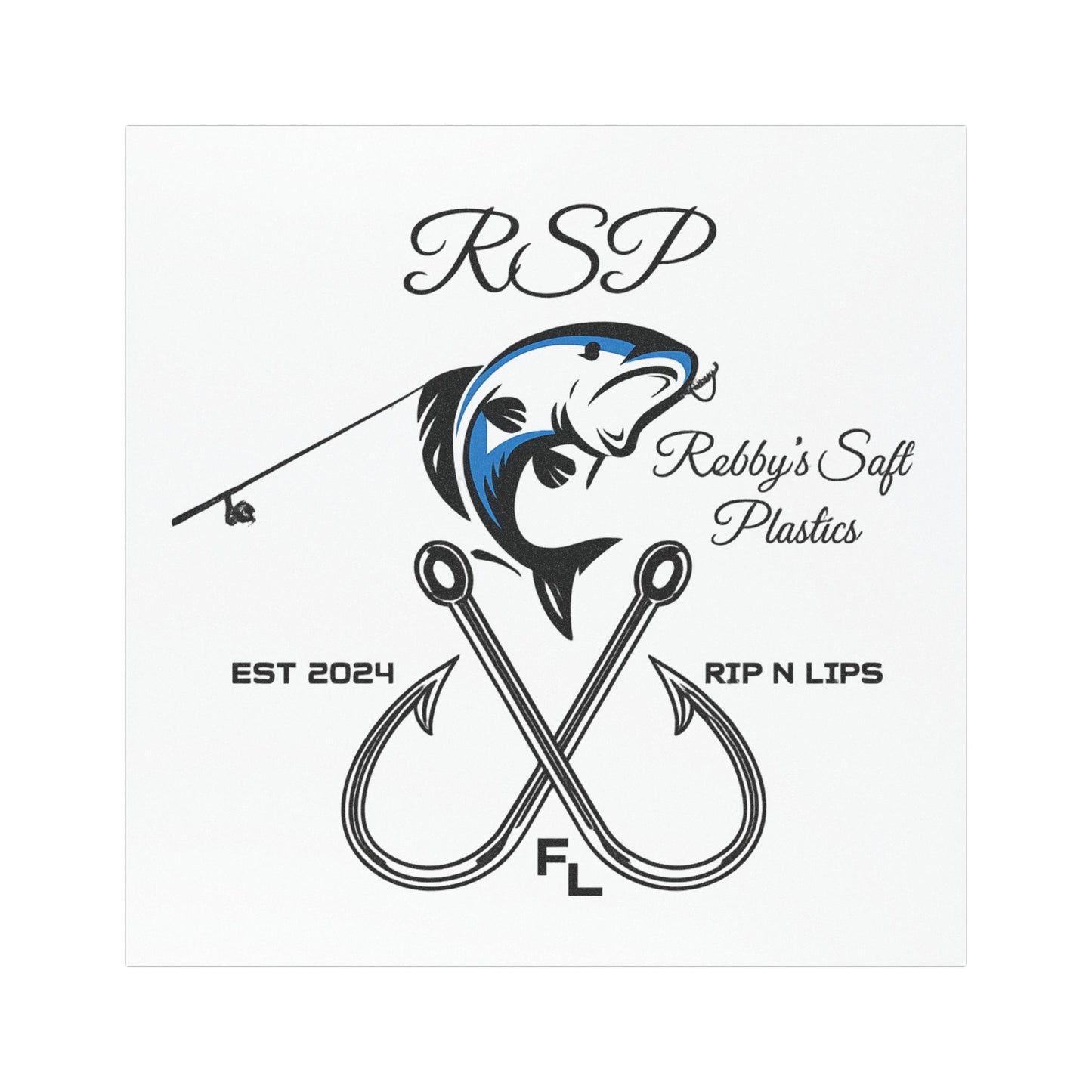 "RSP Logo" White Car Magnet - RSP Car Magnets