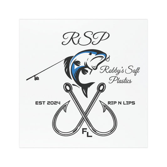 "RSP Logo" White Car Magnet - RSP Car Magnets