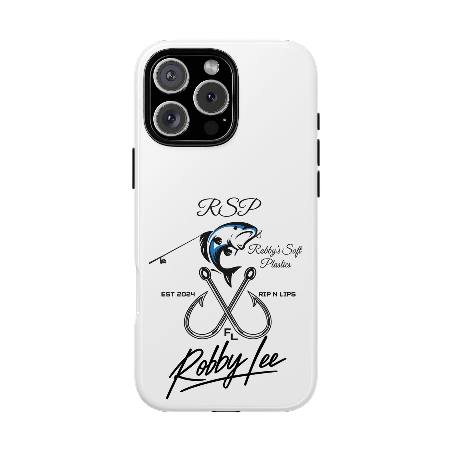 Fishing Logo Phone Case — “Robby Lee” Tough Cases Protective iPhone Cover