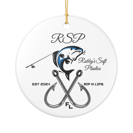 "RSP Logo" White Ceramic Ornament - RSP Ceramic Ornament