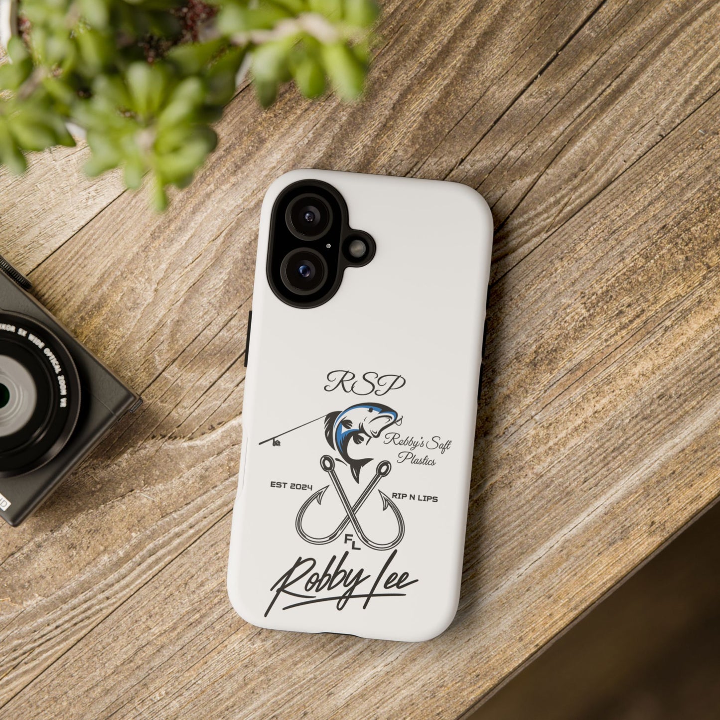Fishing Logo Phone Case — “Robby Lee” Tough Cases Protective iPhone Cover