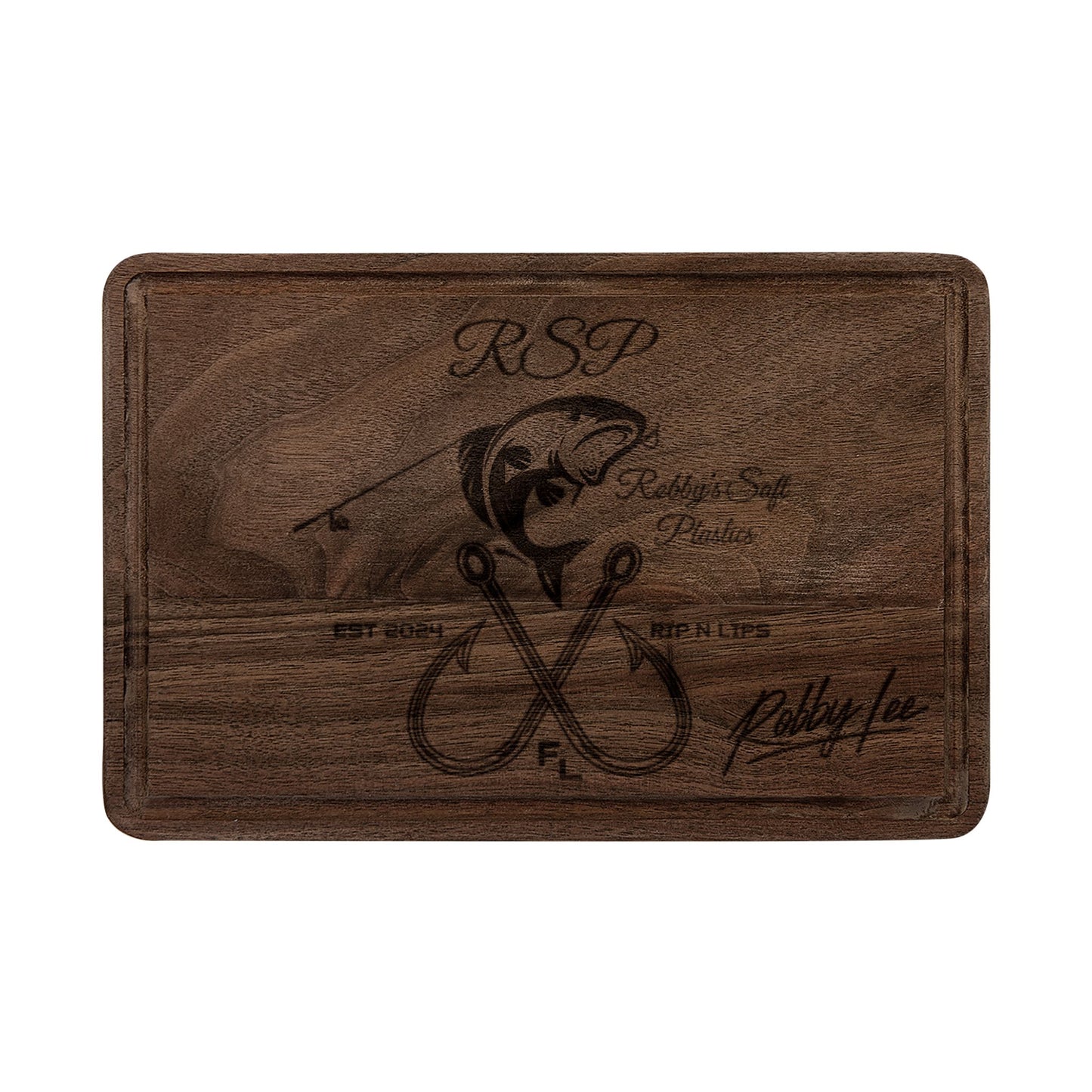 Engraved Fishing Cutting Board — Personalized Fisherman Gift