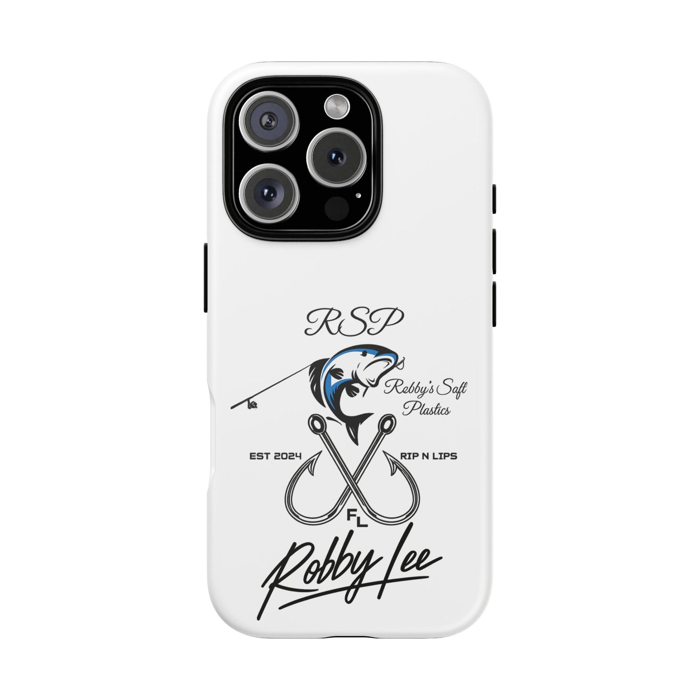 Fishing Logo Phone Case — “Robby Lee” Tough Cases Protective iPhone Cover