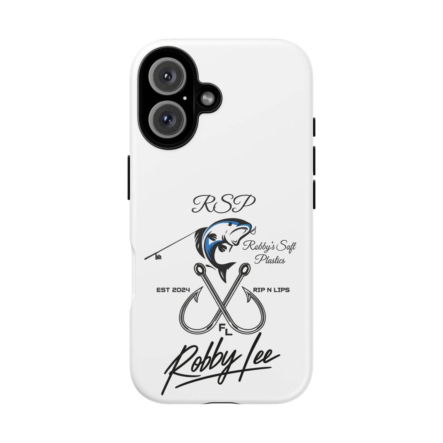 Fishing Logo Phone Case — “Robby Lee” Tough Cases Protective iPhone Cover