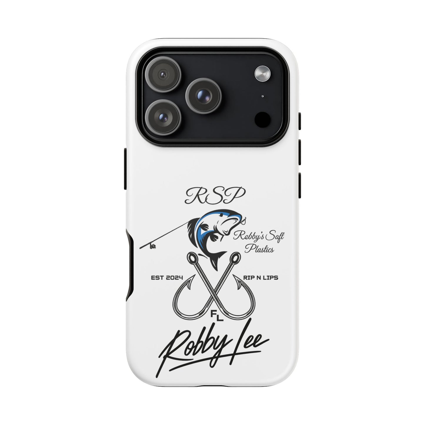 Fishing Logo Phone Case — “Robby Lee” Tough Cases Protective iPhone Cover