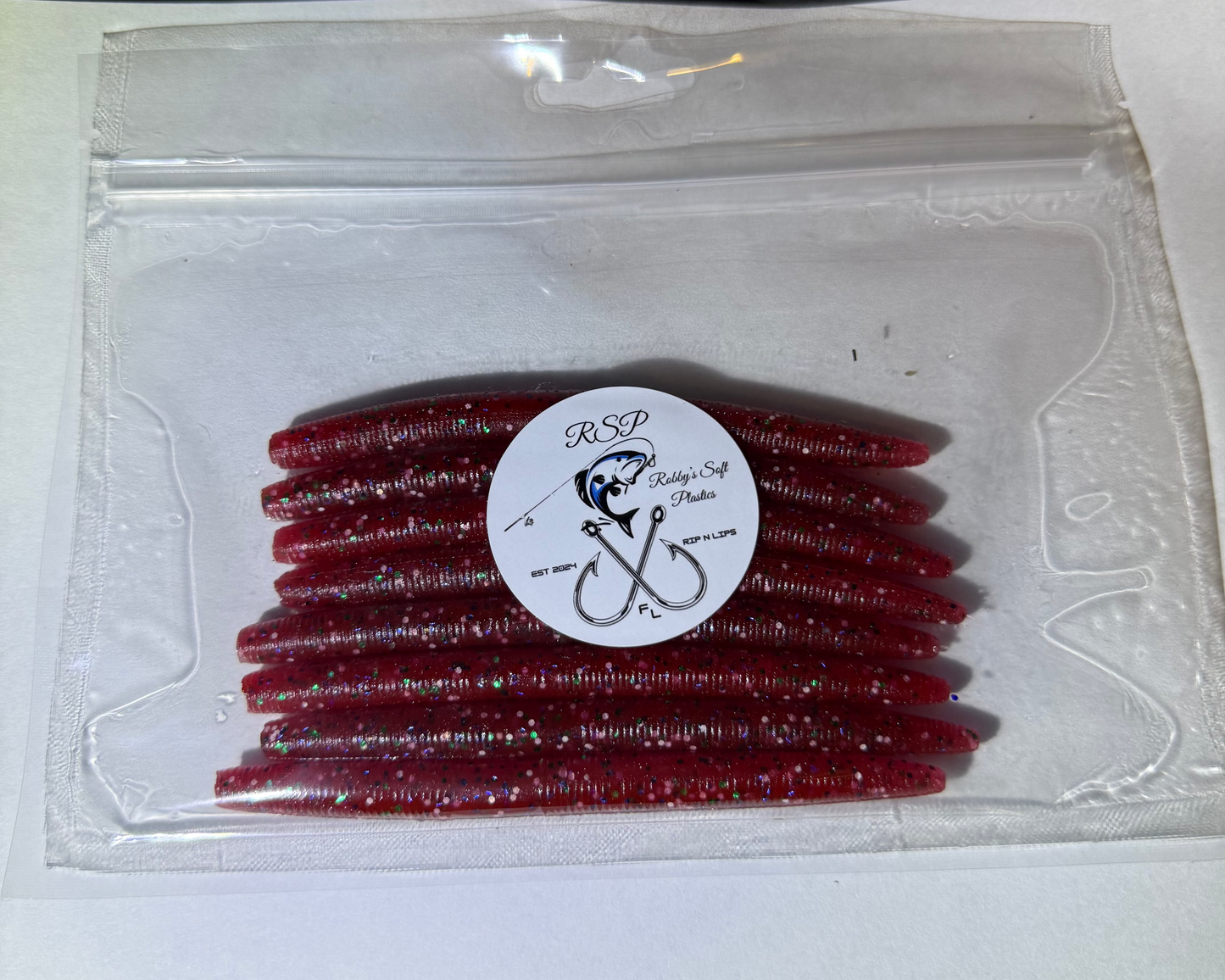 Red Soft Plastic Senkos (8-Pack)
