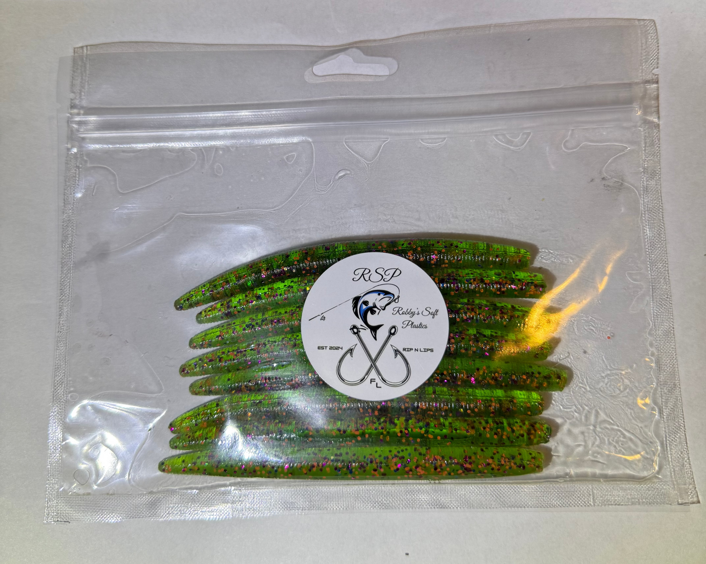 Green Soft Plastic Senkos (8-Pack)