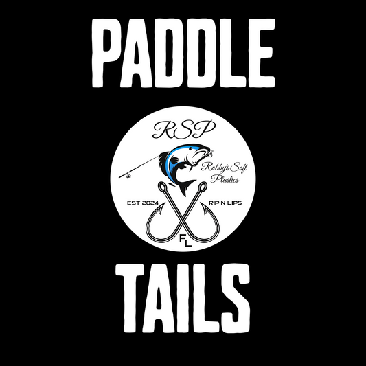 Motor Oil Soft Plastic Paddle Tails (4-Pack)